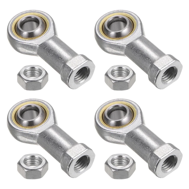 4pcs SI12T/K 12mm Rod End Bearing M12x1.75 Female Right Hand Thread, Cast Iron