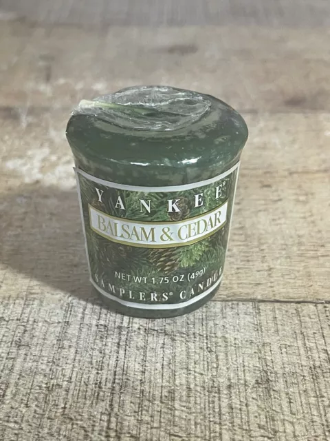 YANKEE CANDLE BALSAM And Cedar Samplers Votive Candle 1.75oz $3.99 ...