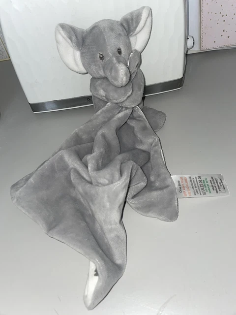 Bianco Giocattolo Morbido Grigio Comforter Elefante