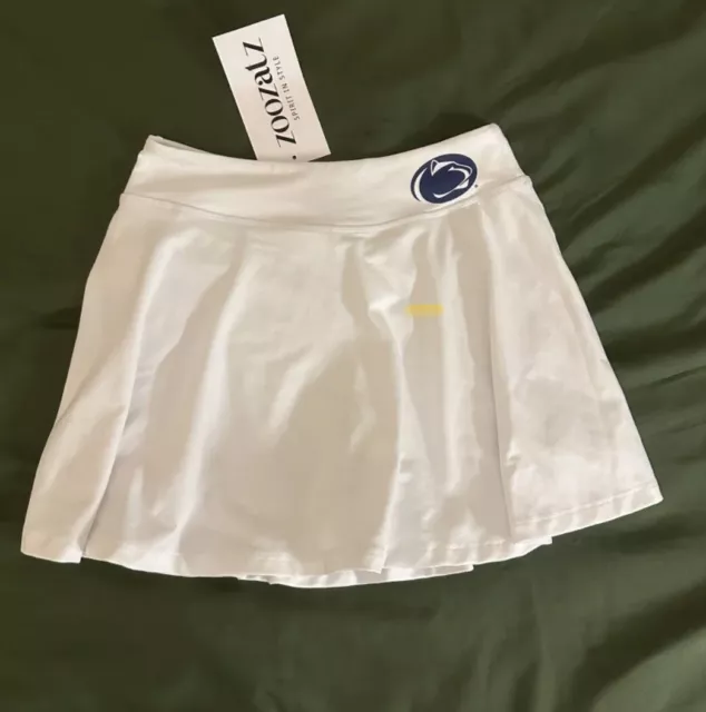 Penn State Mini Skirt., Zoozatz, Size Extra Small, White, Skort