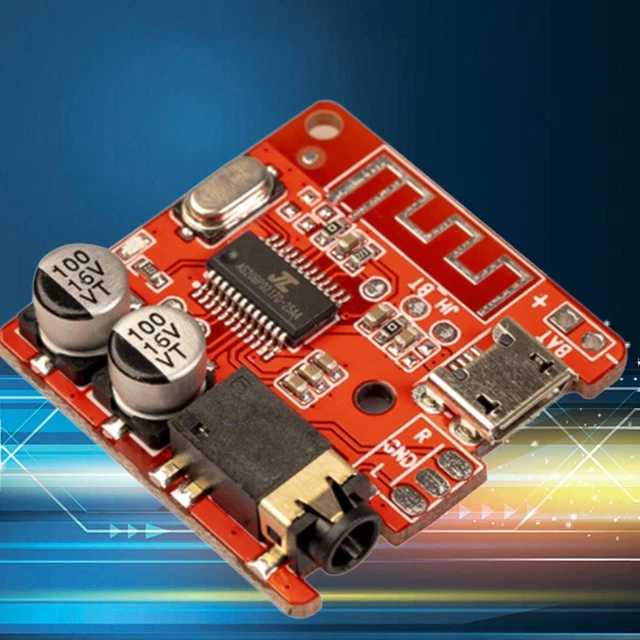 Bluetooth Module Red 5PCS BLUETOOTH-COMPATIBLE 5.0AUDIO Receiver Board MP3 Lossless Decoder ...