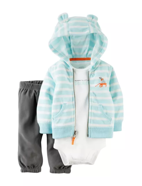 Carters Infant Boys 3pc Set Pants Outfit  Dog (Mommys Little Sidekick) 12M,24M