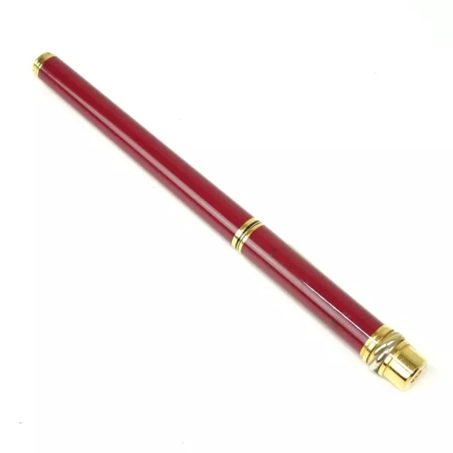 Cartier Trinity Three Gold Fountain Pen 18K 750 Nib Writing Bordeaux D2227 3