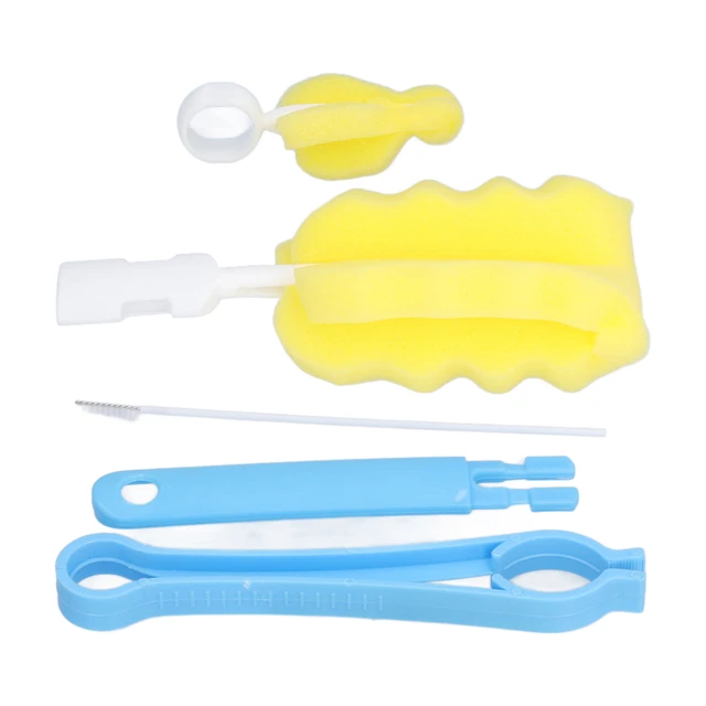 Baby Milk Bottle Brush Set Newborn Feeding Bottle Nipple Cleaner Kit Tablew New