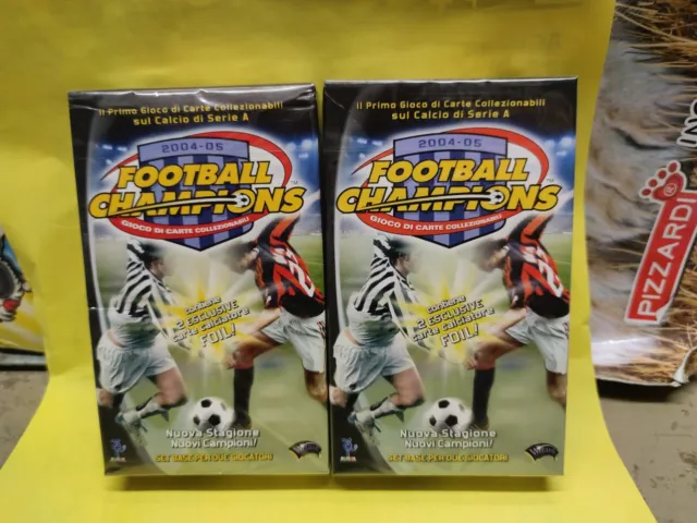 FOOTBALL CHAMPIONS - GIOCO DI CARTE COLLEZIONABILI  2004/2005 - 2 scatole nuove