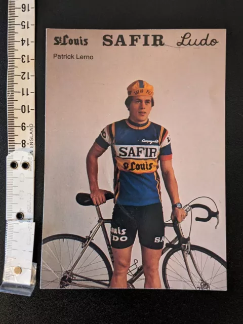 BELGA 1979 Ciclismo Ciclismo PATRICK LERMO Carta Squadra ST LOUIS SAFIR LUDO 2