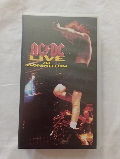AC/DC LIVE AT Donington VHS video. Filmed from 17.08.91 £4.00 - PicClick UK