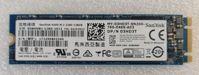 Sandisk SD6SN1M-128G-1002 - 128GB M.2 2280 SATA III NGFF Solid