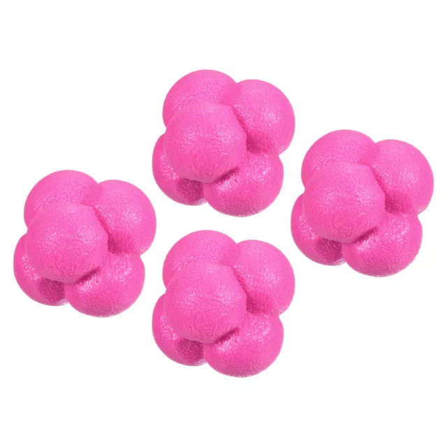 Reaction Balls Coordination Agility Training Ball High Difficulty, Pink 4pcs