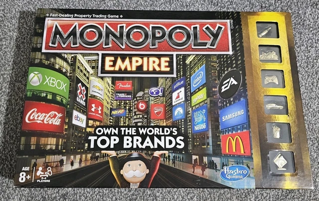 MONOPOLY EMPIRE BOARD Game Gold Edition Own The Worlds Top Brand 100% ...