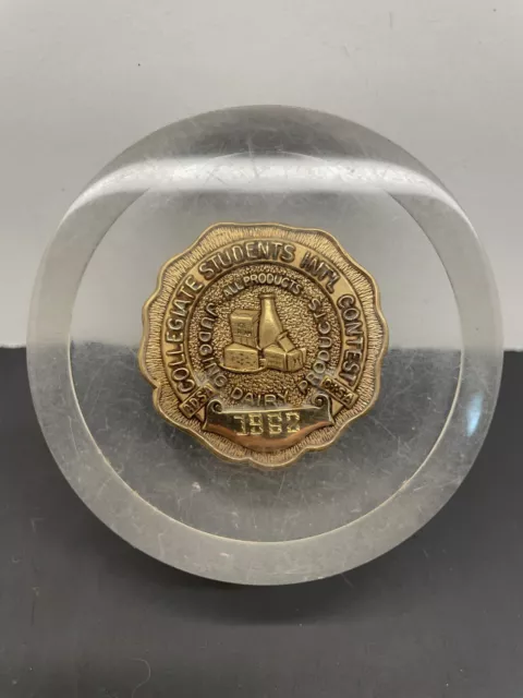 1962 ADSA Collegiate Students International Contest Judging Dairy Products Badge