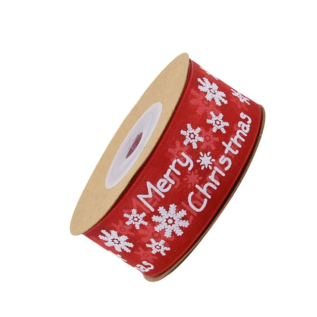 2 Rollen von 20m Weihnachten Ribbon Festliche Party Dekor Geschenk 4