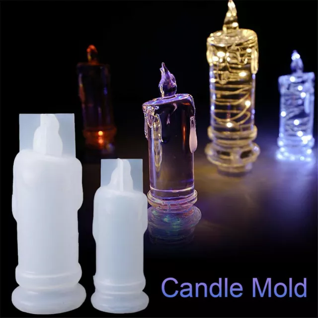 Silicone Candle Light Making Mold Wax Resin Casting Epoxy DIY Craft Mould Tool