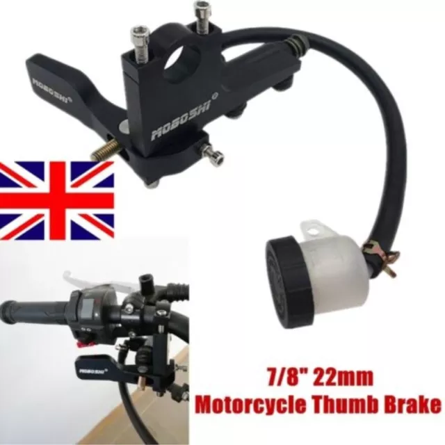 7/8" 22mm Hydraulic Thumb Rear Brake Cylinder Pump For Motorcycle Pit Dirt Bike