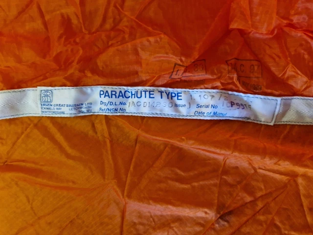 Parachute Erving Great Ltd  Orange Transport .