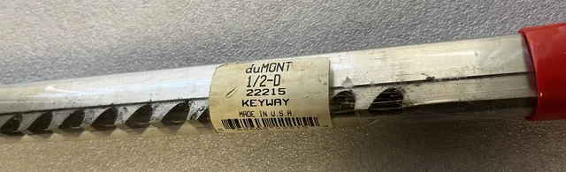 1/2" D HSS KEYWAY PUSH DuMONT BROACH, 22215, NEW, USA