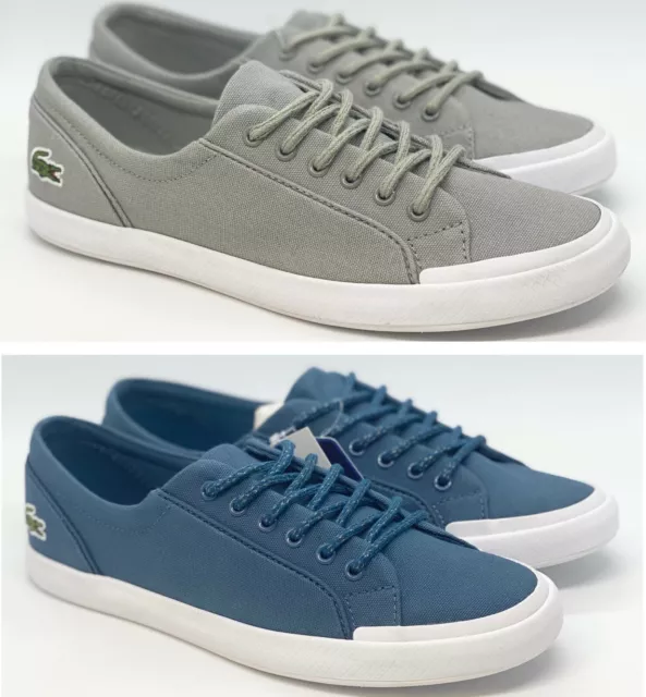 Lacoste Womens Lancelle Sneakers - Multiple Sizes - Blue & Grey - [7-37CFA0026]