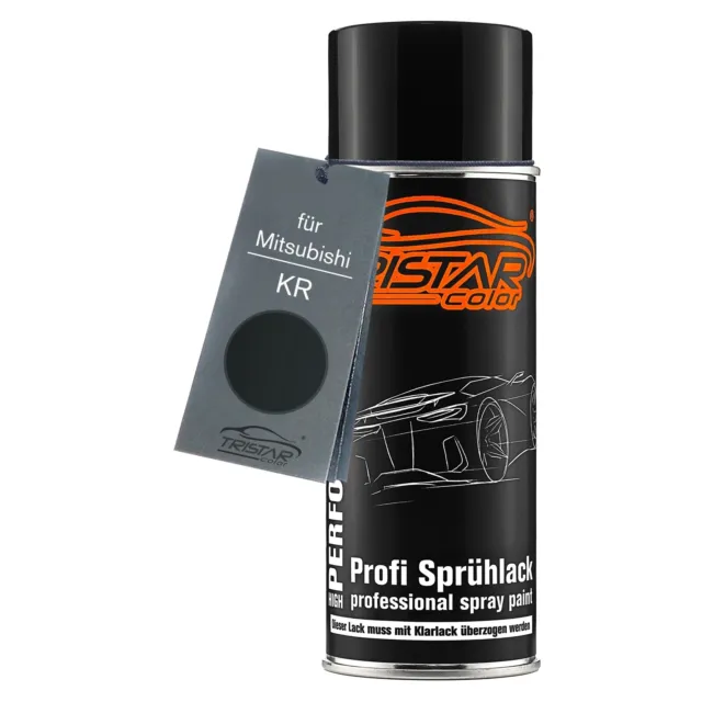 Autolack Spraydose für Mitsubishi KR Bluish Black Perl Basislack Sprühdose 400ml