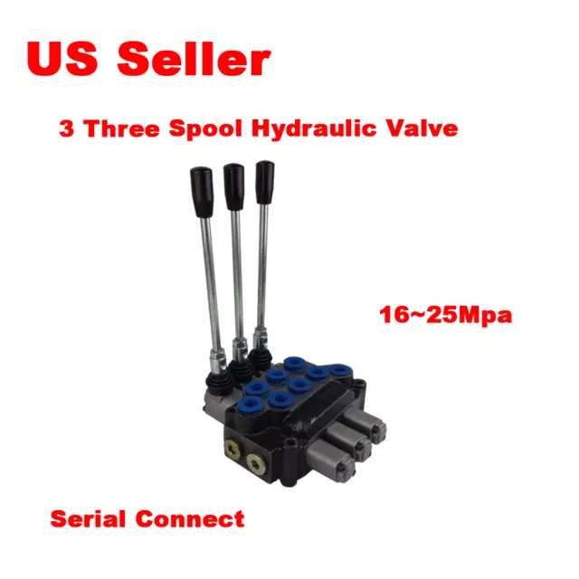 3 Three Spool Hydraulic Valve 10GPM 40L/min For Tractor Forklift Excavator