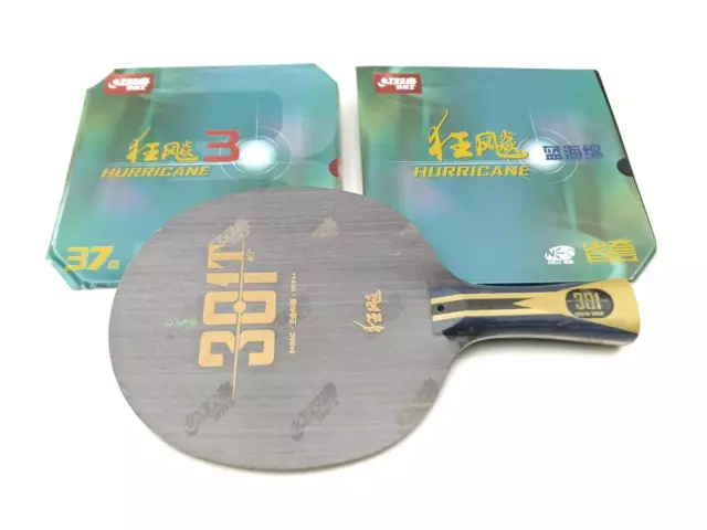 Pre-Assembled Table Tennis Racket DHS H301T Blue Sponge H3 Neo Pro H3 Neo Soft