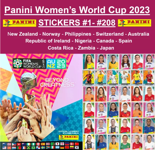 Available Now in USA !! Panini FIFA Women's World Cup 2023  - Stickers #1-#208