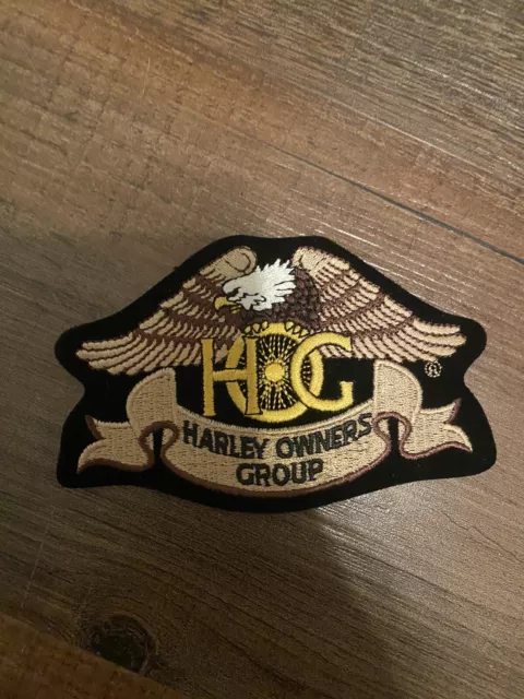 Eagle Gold 4 1/2" Patch ~ Harley Davidson Owners Group HOG H.O.G.