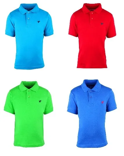 New Boys Kids Wrangler Polo Shirt Blue Green Red Cheap Sale Age 2 3 4 5 6 7 8 9