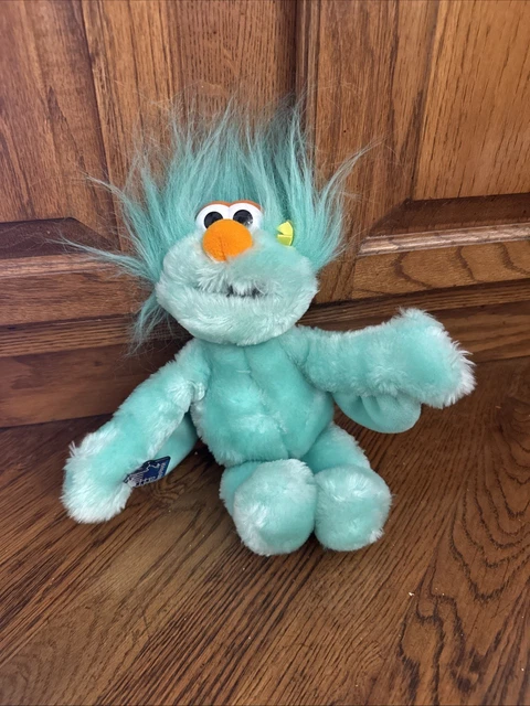 VINTAGE 1990S SESAME Street Rosita Plush Applause Teal Monster PBS