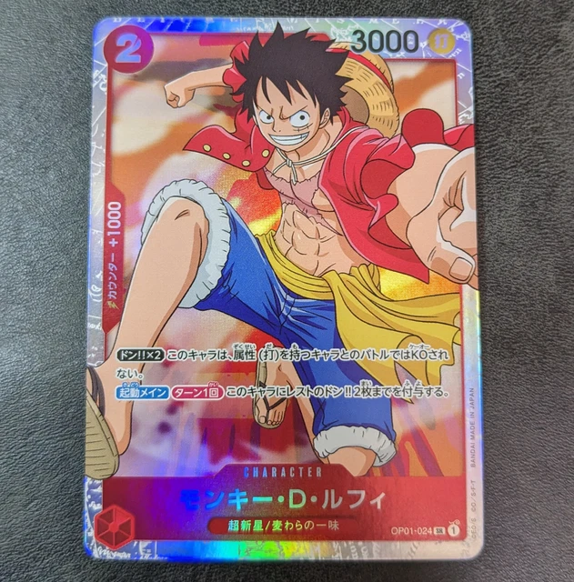 ONE PIECE CARD Game TCG Monkey D. Luffy OP01024 SR Holo Japanese EUR 5