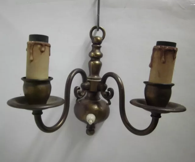50/60er Wandlampe Lampe Kerzenform Messing lamp mid century 50s 60s