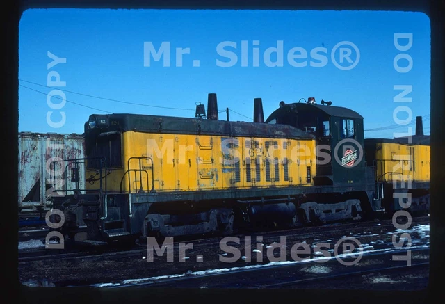 Original Slide C&NW Ry. Chicago & North Western  CGW NW2 62 Mpls MN 1977