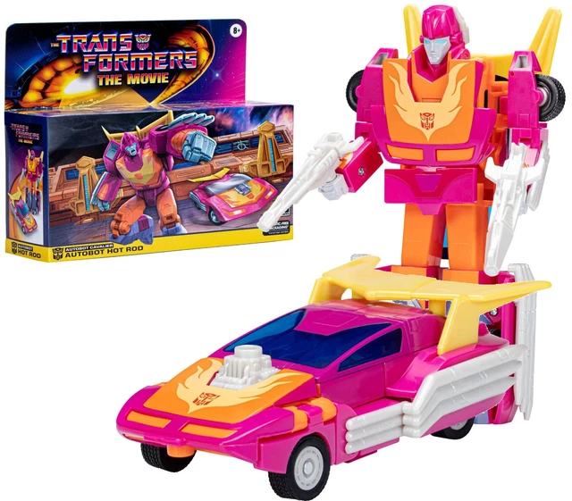TRANSFORMERS RETRO TF1986 Movie G1 Cavalier Hot Rod Walmart 221201 62.