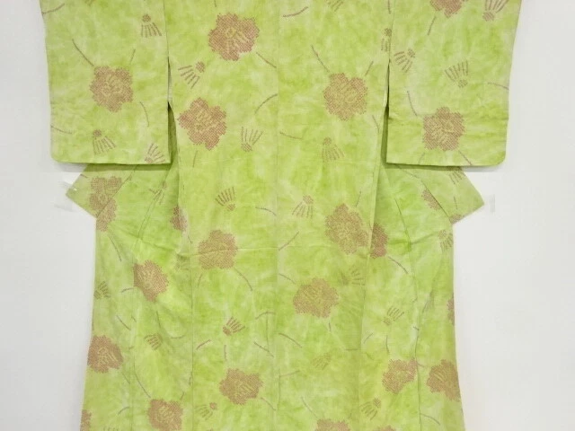 37919# Japanese Kimono / Antique Kimono / Shibori / Flower