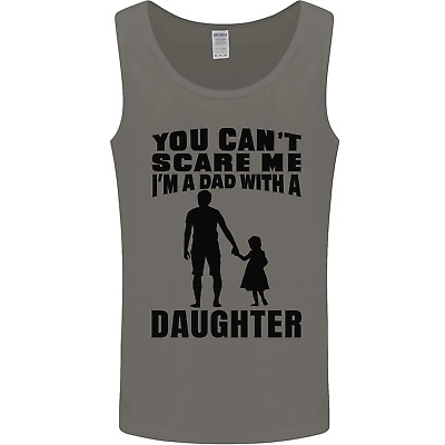 Dad With a Daughter Funny Fathers Day Mens Vest Tank Top