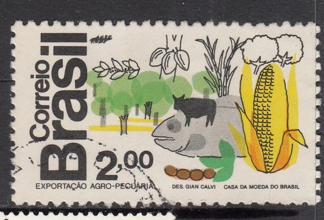 Brazil - 2cr Government Services (Used) 1972 (CV $21)