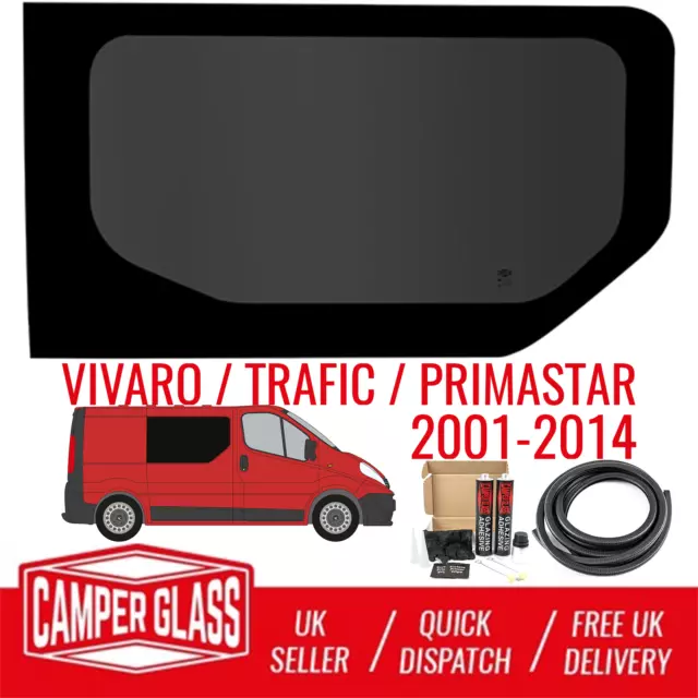 Vauxhall Vivaro Driver Side Fixed Window Vivaro Window & Fitting Kit 01-14