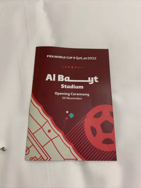 Off  Programm Stadionheft FIFA World Cup 2022 Qatar #1 Qatar vs Ecuador Opening