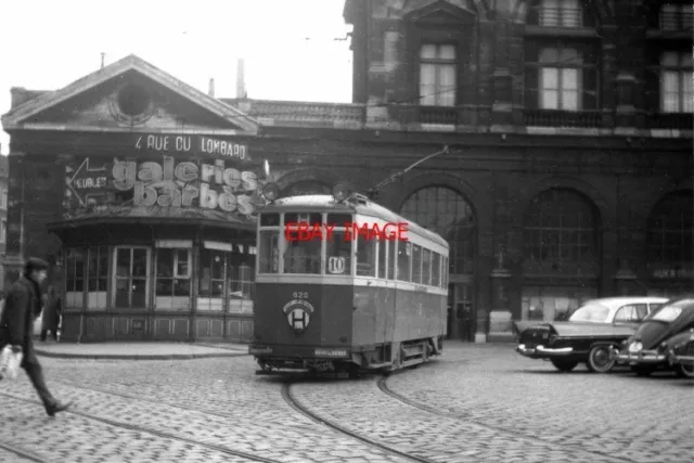 Photo  France Tram 1962 Lille Place De La Gare Tram No 820 On Route H
