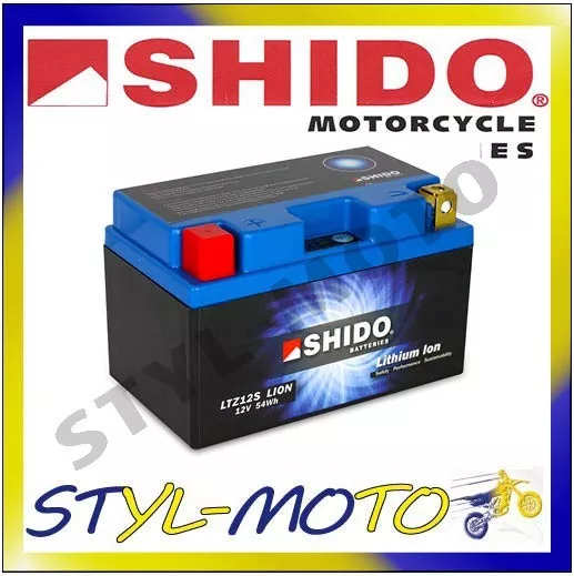 Batterie A Lithium SHIDO (LTZ12S=YTZ12S) Honda Nss 250 Jazz 2004