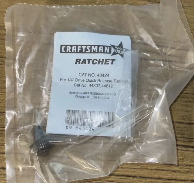 "Kit de reparación de trinquete Craftsman 43424 1/4" 44807 44812 HECHO EN EE. UU. 🙂 🙂