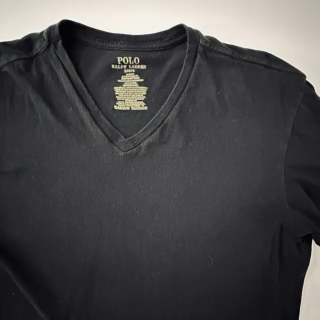 Polo Ralph Lauren Men’s V Neck T Shirt Black L