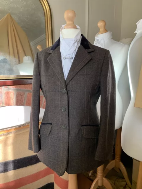 Childs Size 30 Shires Huntingdon Green/Navy /Gold Tweed Show/Hacking Jacket