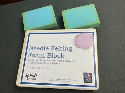 Needle felting bloques de espuma