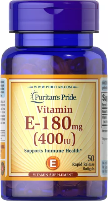 Puritan's Pride Vitamin E 400 IU - 50 Softgels