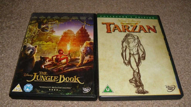 DVD TARZAN ANIMATED The Jungle Book Live Action Walt Disney Region 2