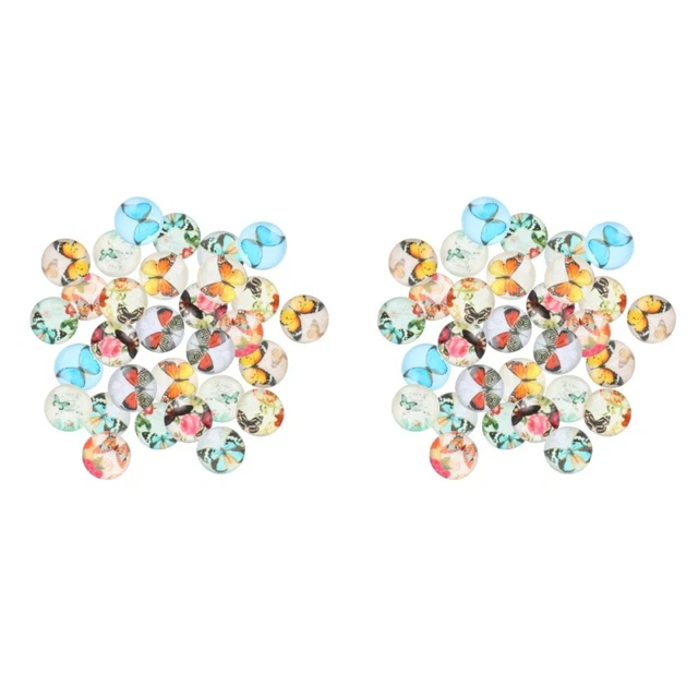 200 pcs Runde Dome Mosaik Cabochons Flatback Charme