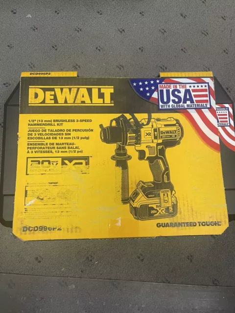 DEWALT DCD996P2 20V MAX XR Lithium Ion Brushless 3-Speed Hammer Drill