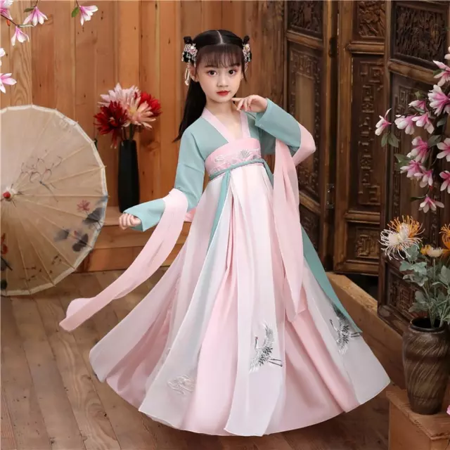 Cinese Vestito Retrò Principessa Ttang Abito Ricamato Hanfu Qipao Palco Costume 2