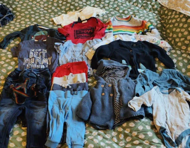 3-6 months baby boys clothing bundle
