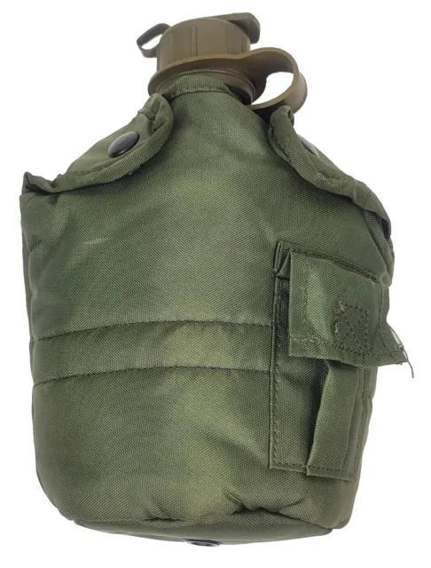 US Military Canteen & Cover - Army & Marine 1qt Canteen Cover  OD Green